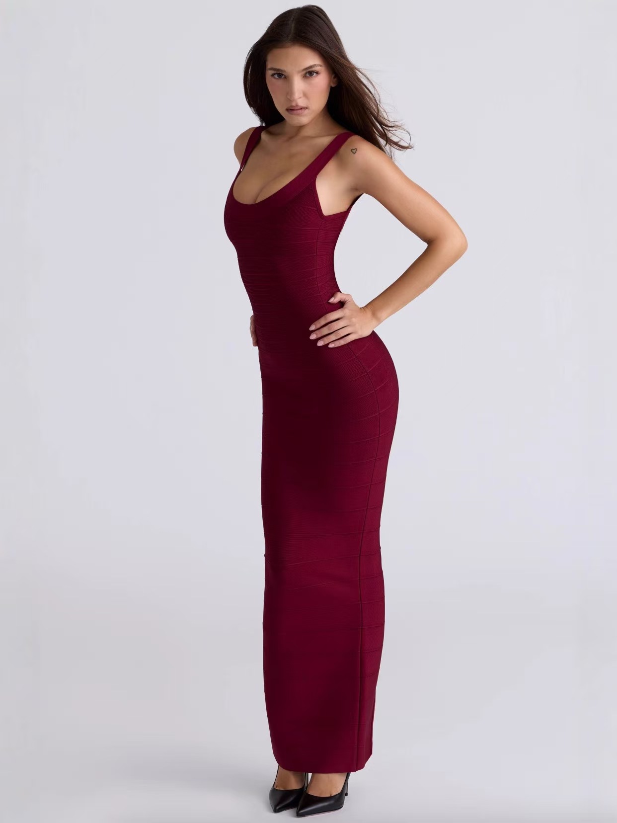 Womens Stretchy Bodycon Dress - Image 2