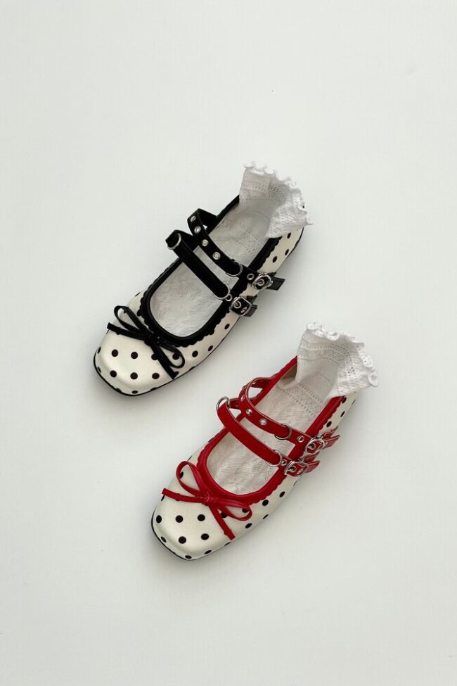 The Leonie Bow Decor Mary Jane Shoes – La Rose Couture Shoes & Footwear