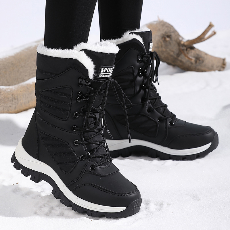 Women's Warm Fleece Lined Snow Boots - Image 2