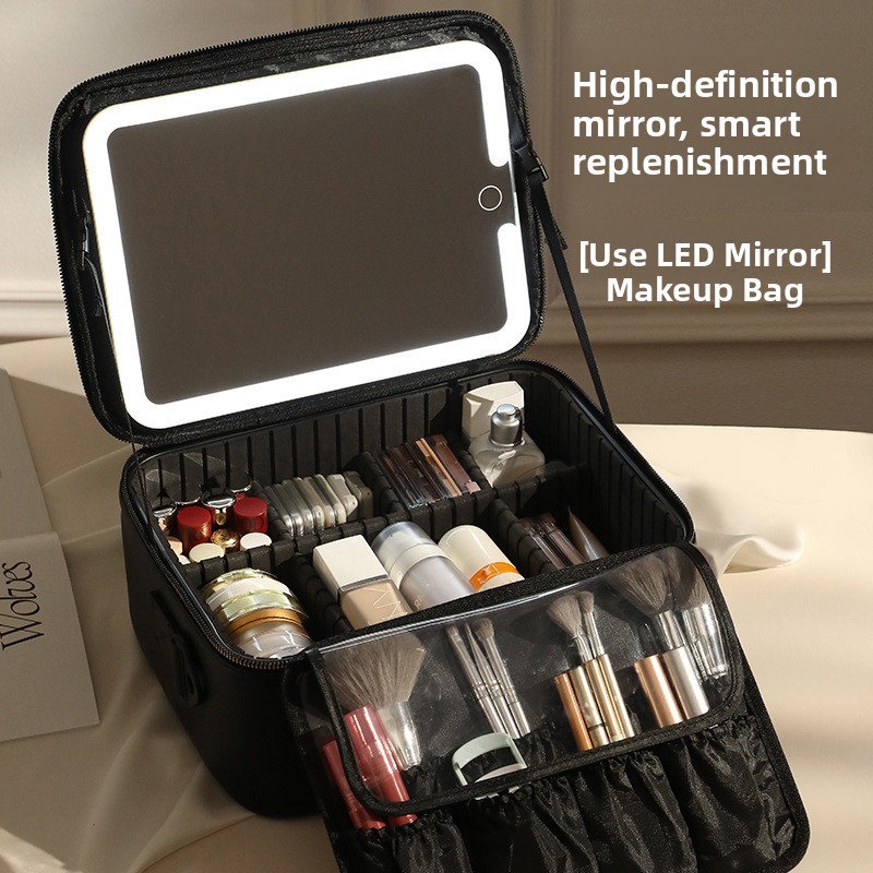 LED Light Makeup Box with Mirror