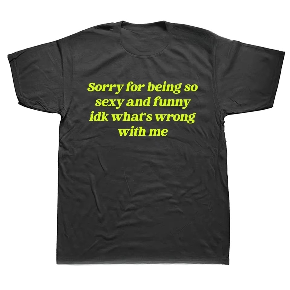 Funny Quote Oversized Cotton T-Shirt Casual Short Sleeve Top - Image 3