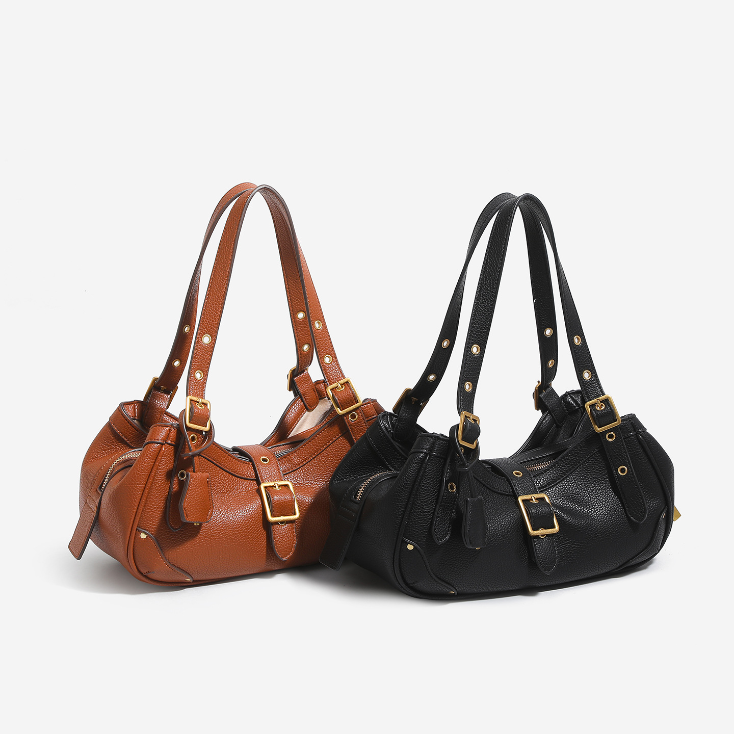 Retro Cowhide Saddle Shoulder Bag - Image 4