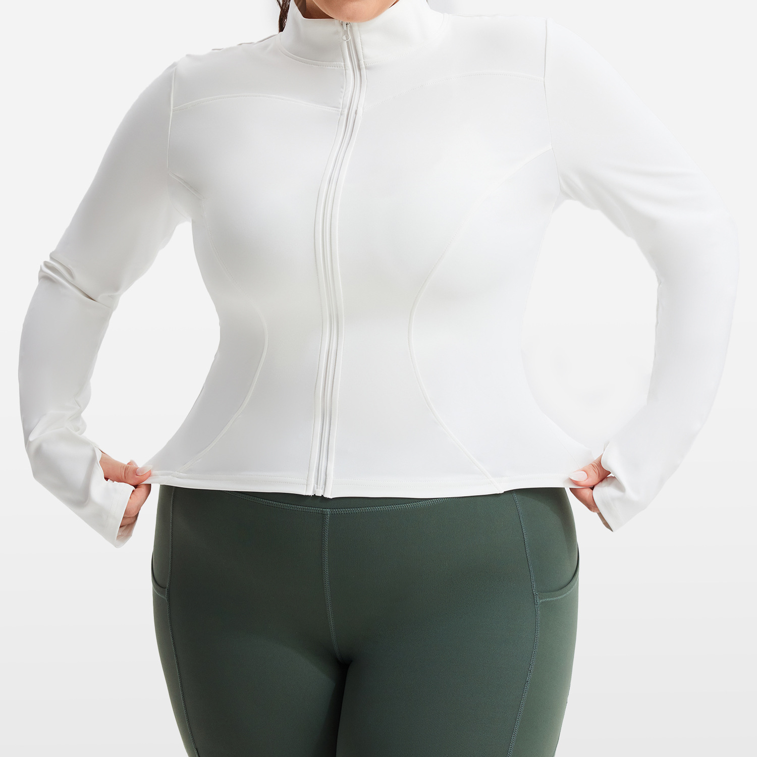 Womens High Elastic Sports Jacket - Image 4