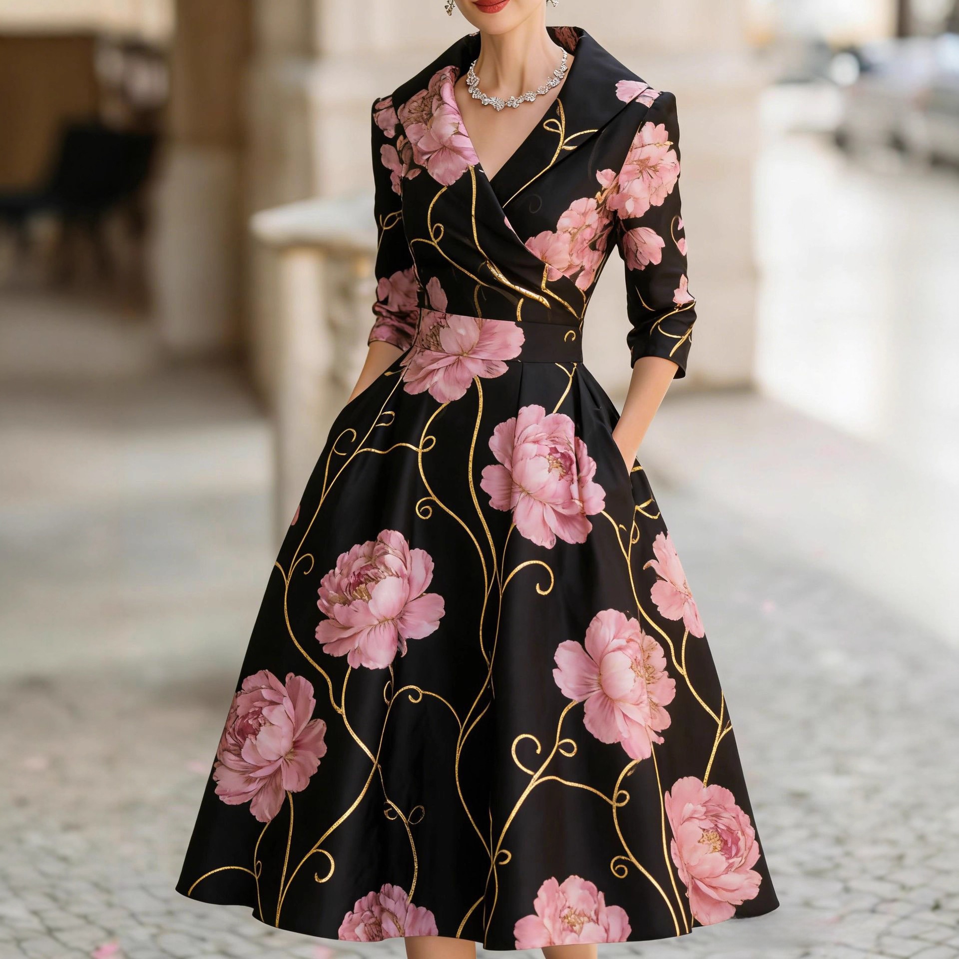 Long-Sleeve Dress - Image 3