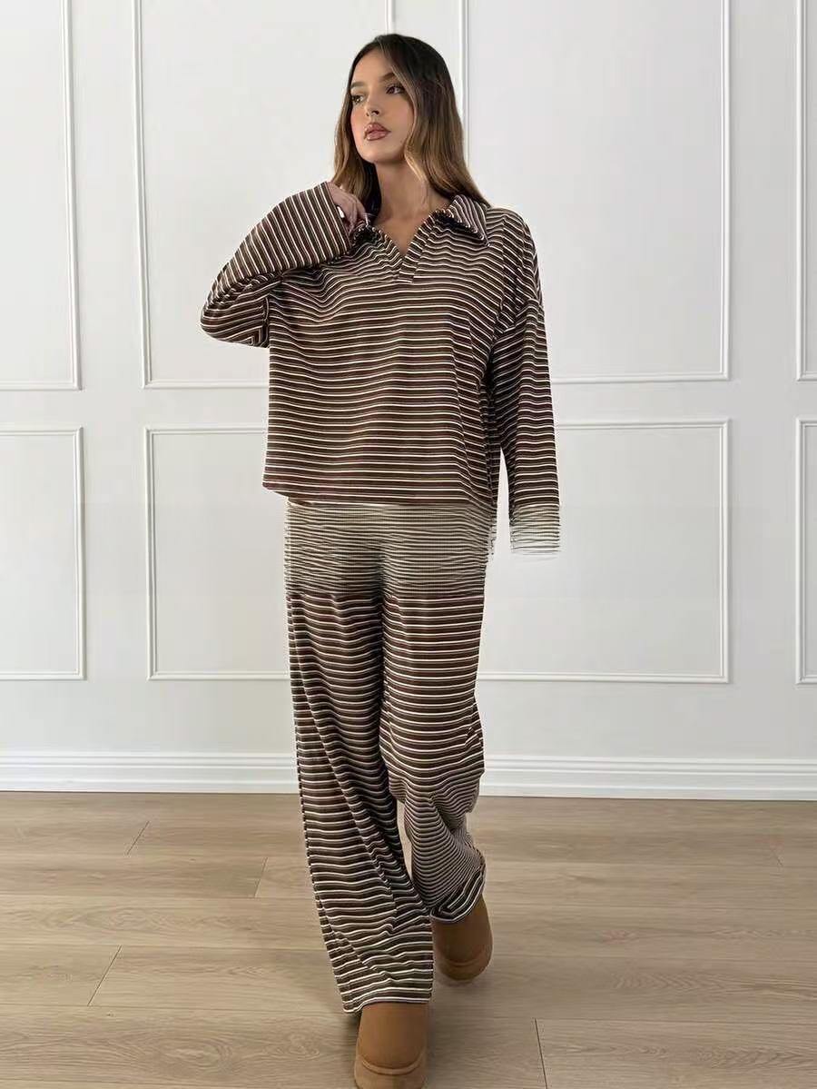 Striped Wide-Leg Pants - Image 3