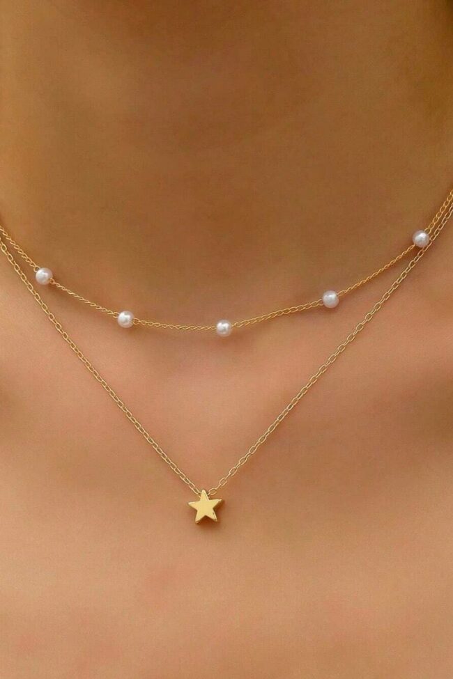 The Noemie Imitation Pearl Layered Necklace with Heart Pendant for Detail – La Rose Couture Jewellery & Accessories