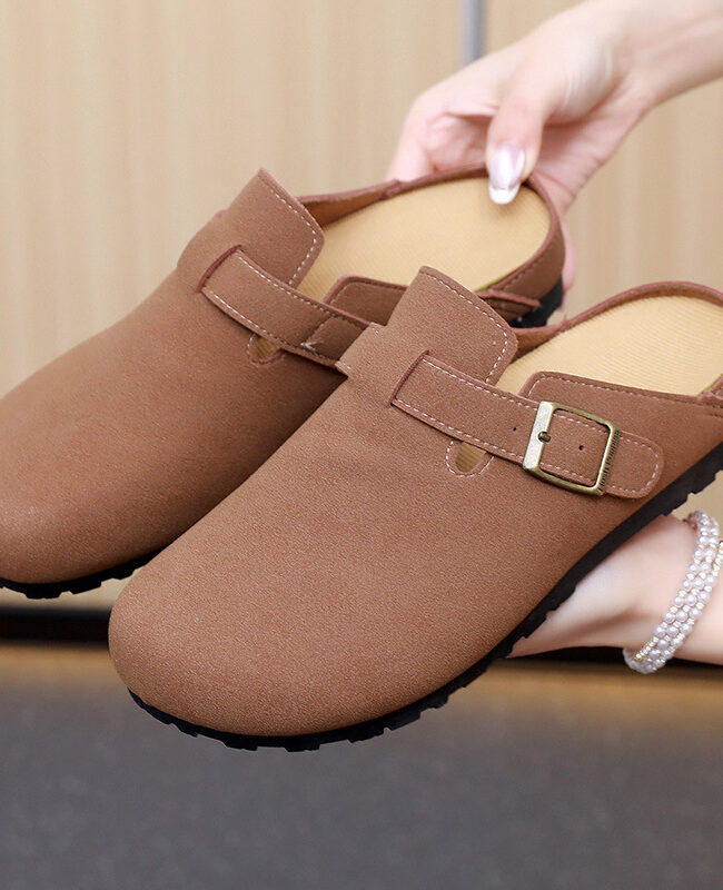 The Manon Casual Slip on Mule Sandals Detail – La Rose Couture Shoes & Footwear
