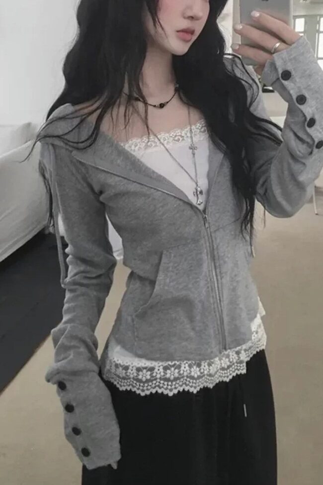 The Violette Hoodie Silhouette – La Rose Couture Coats & Jackets