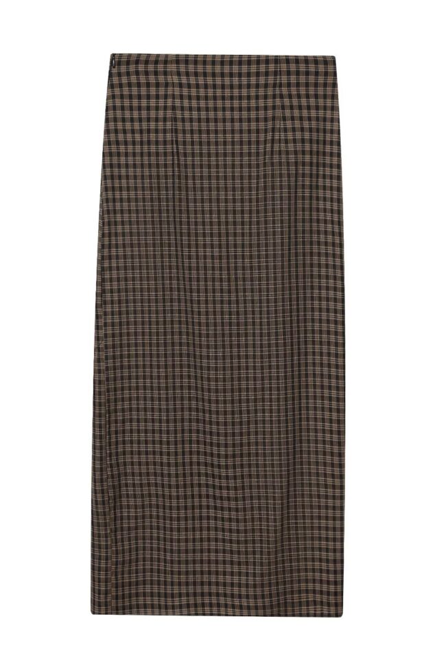The Laurene Pleated Plaid Skirt Detail – La Rose Couture Trousers & Skirts