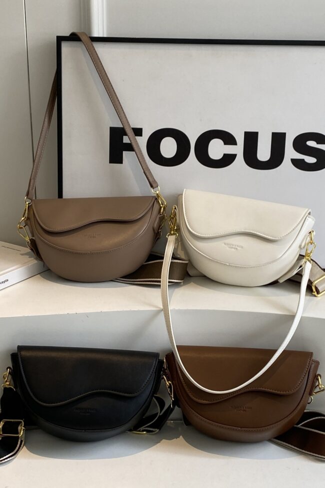 The Leonie Shoulder Crossbody Saddle Bag Detail – La Rose Couture Handbags & Clutches