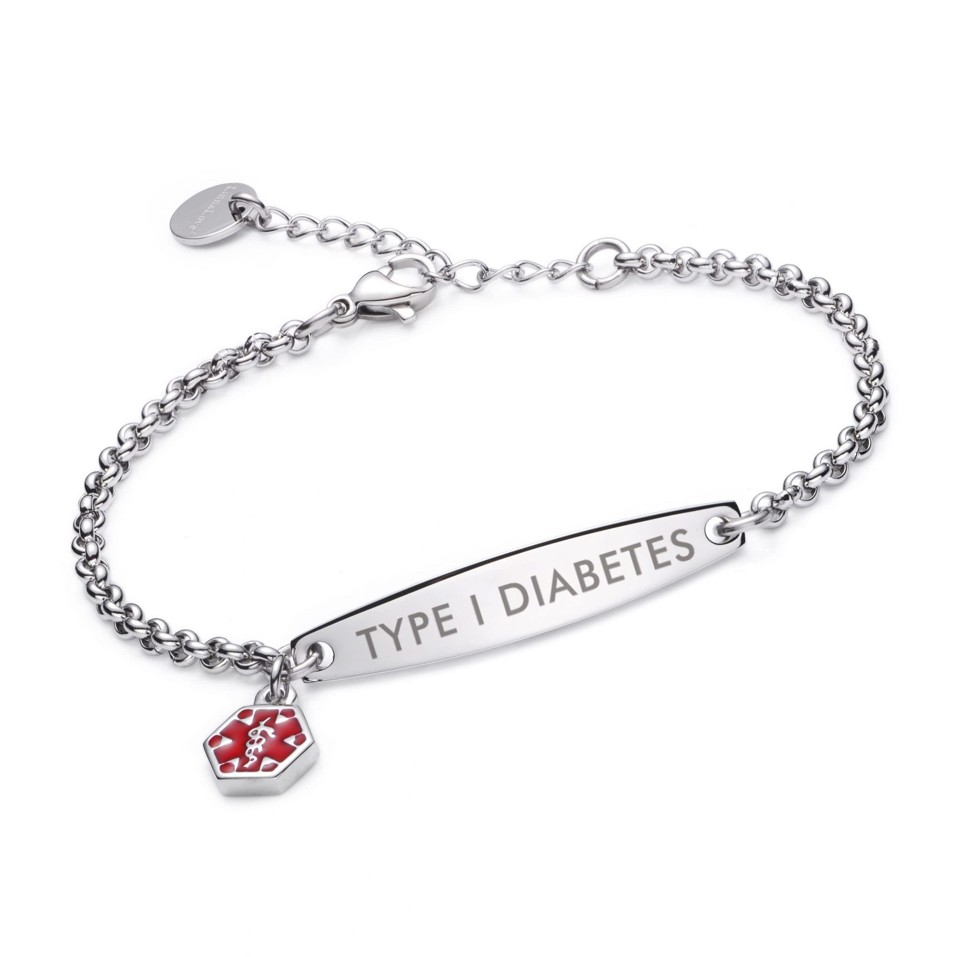 Women's Warning Id Bracelet in Stock - Image 3