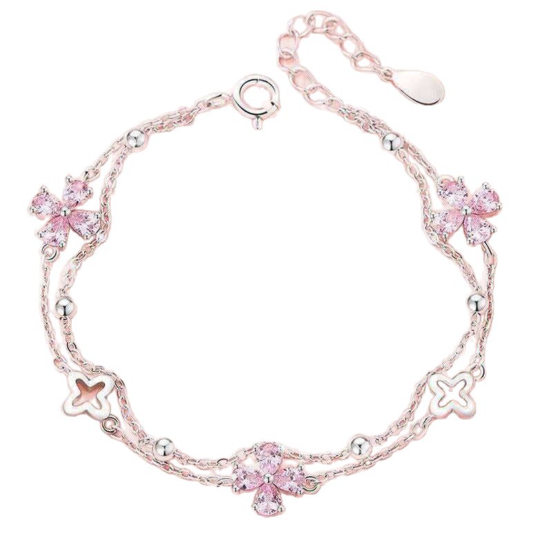 Four Leaf Clover Stackable Bracelet - Image 5