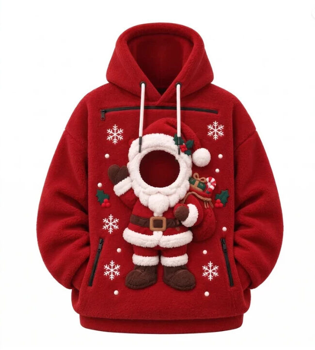 The Salome Christmas Themed Hooded Sweatshirt – La Rose Couture Tops & Blouses