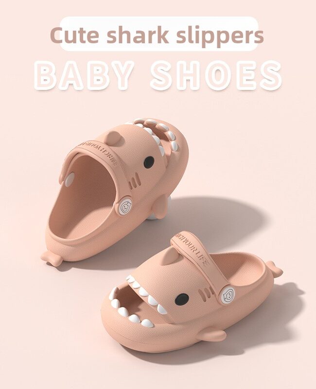 The Madeleine Children Cartoon Shark Eva Slippers Detail – La Rose Couture Shoes & Footwear