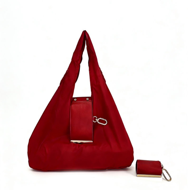 Portable Nylon Shopping Bag with Shoulder Strap - Image 5