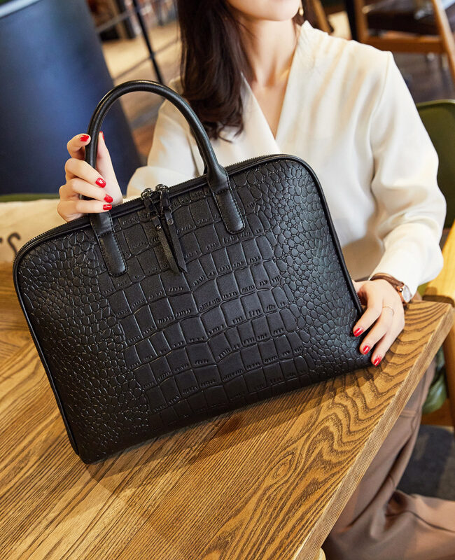 The Camille Laptop Handbag Shoulder Briefcase Detail – La Rose Couture Handbags & Clutches