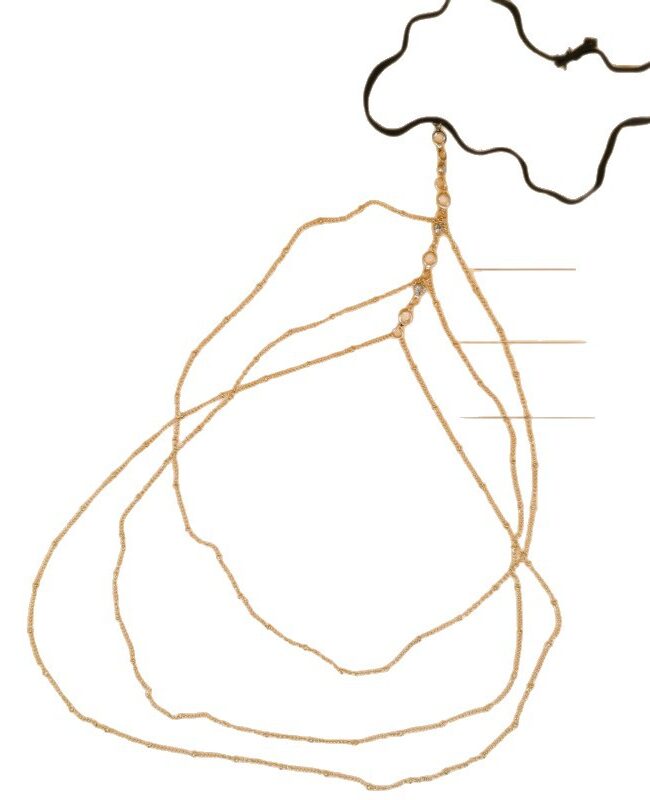 The Eugenie Zircon Beaded Leg Chain Body Jewelry Detail – La Rose Couture Jewellery & Accessories