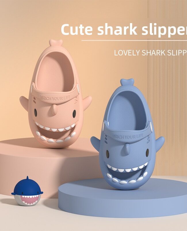 The Madeleine Children Cartoon Shark Eva Slippers Detail – La Rose Couture Shoes & Footwear