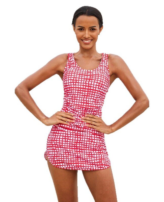 The Eleonore Plaid Suspender Skirt Swimsuit Set Detail – La Rose Couture Trousers & Skirts