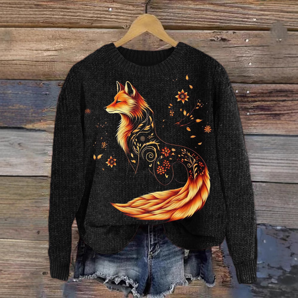 Print Long-Sleeve Women's Sweatshirt - Image 4