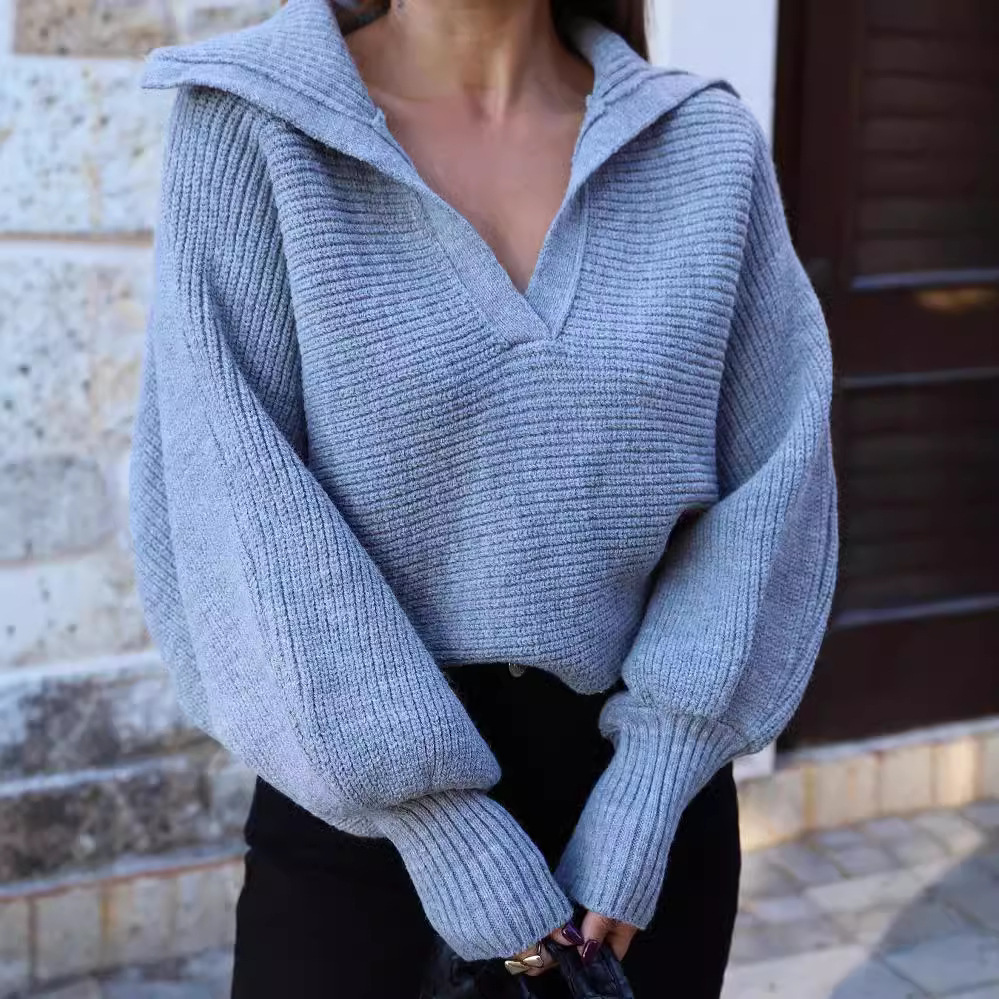 Womens Loose Pullover Sweater - Image 2