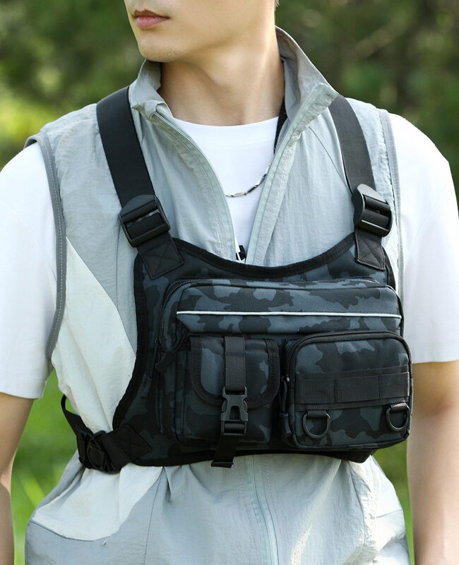 The Adrienne Large Capacity Portable Chest Vest Bag Detail – La Rose Couture Handbags & Clutches