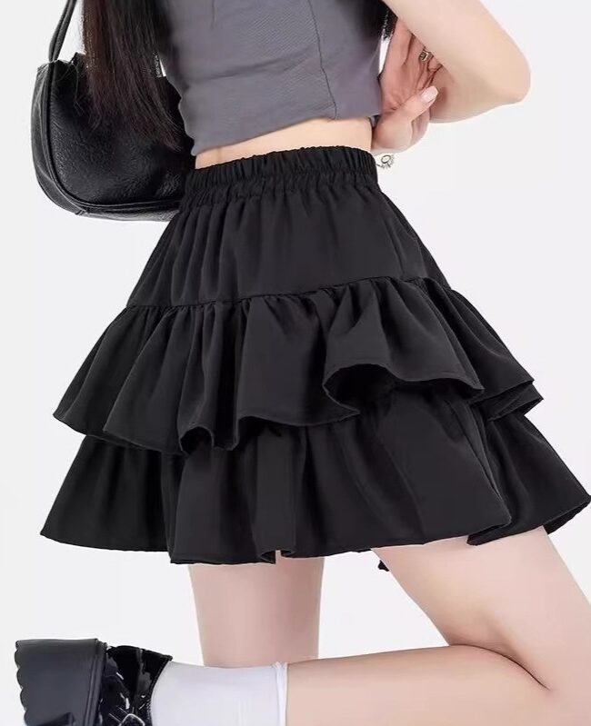 The Berenice High Waist Flared Short Skirt – La Rose Couture Trousers & Skirts