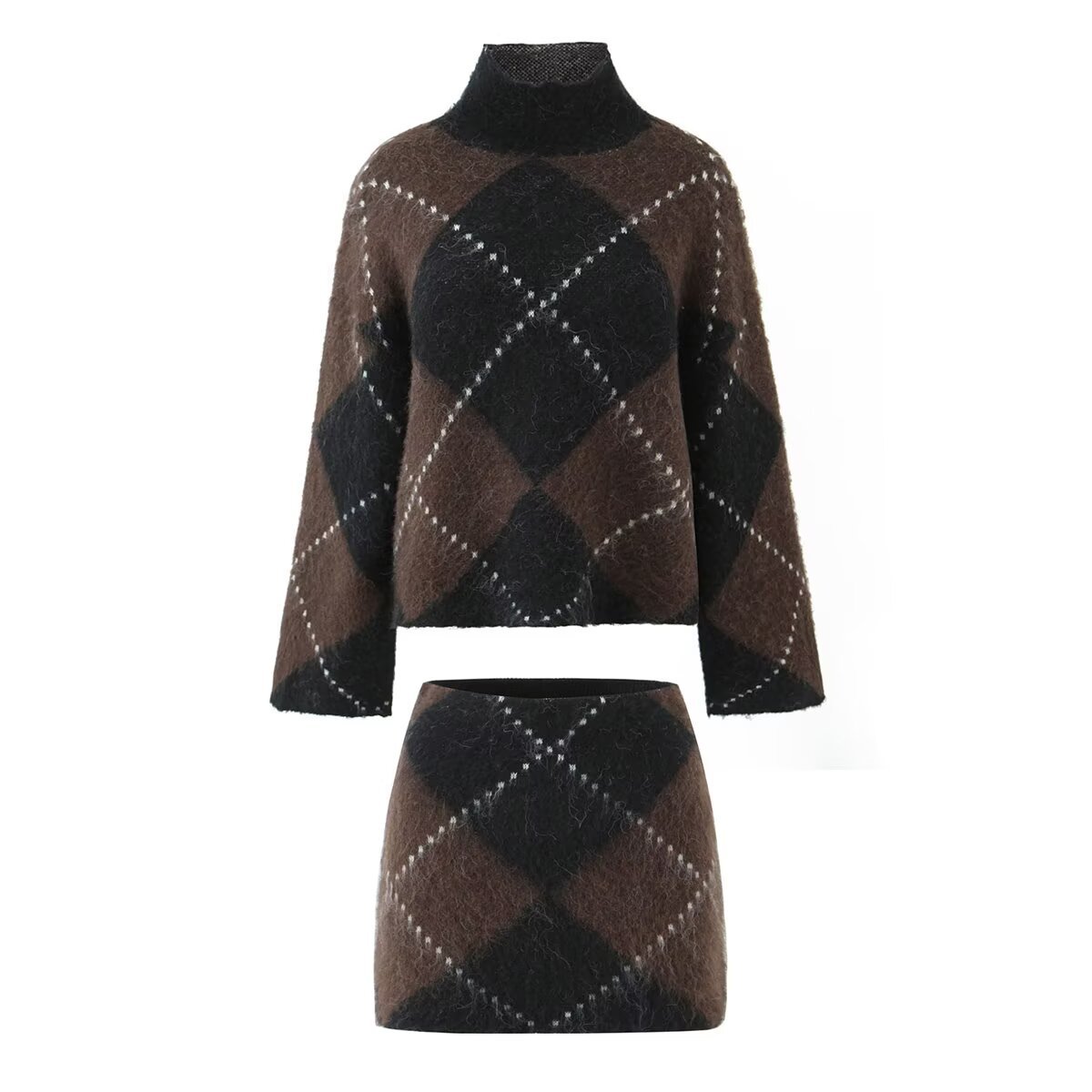 Knitted sweater skirt