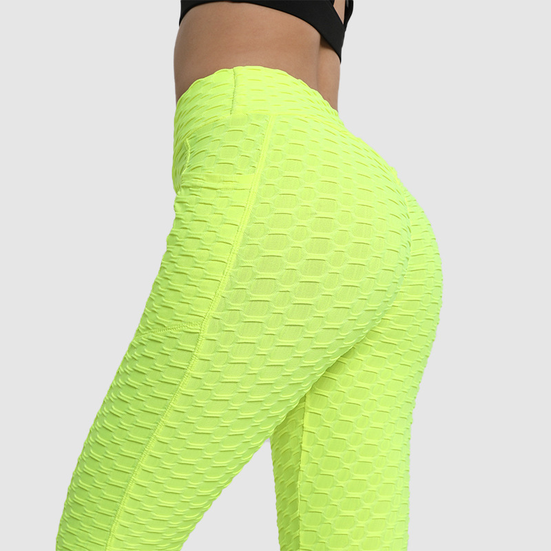 Tight-fitting pants, peach-colored fitness pants - Image 4