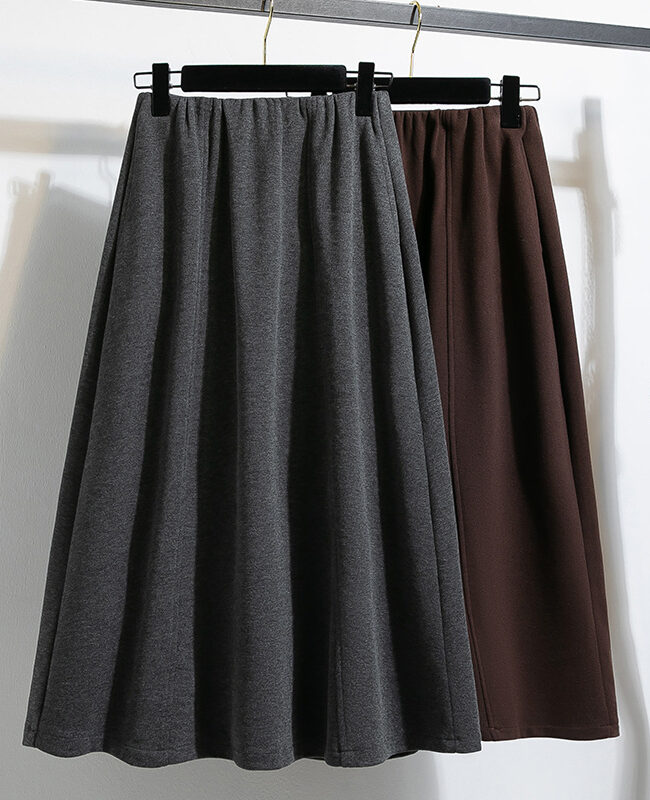 The Gisele Plus Size Acetate Wool Blend a Line Skirt with Pockets Detail – La Rose Couture Trousers & Skirts
