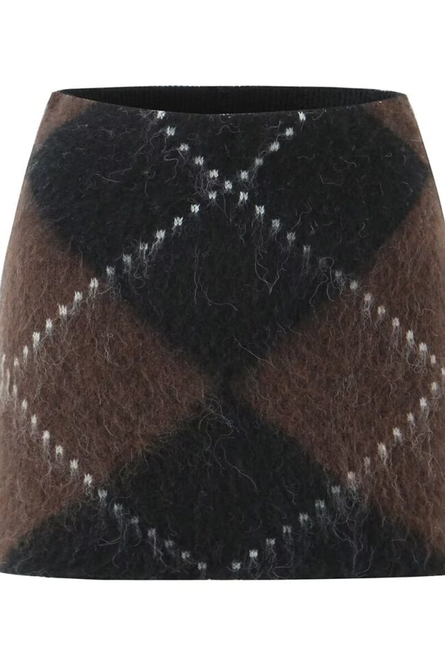 The Suzanne Knitted Sweater Skirt Detail – La Rose Couture Trousers & Skirts