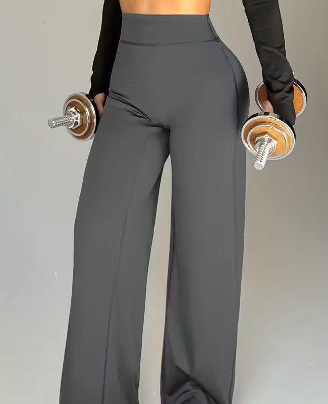 The Melanie High Waisted Yoga Pants with Tummy Control Detail – La Rose Couture Trousers & Skirts