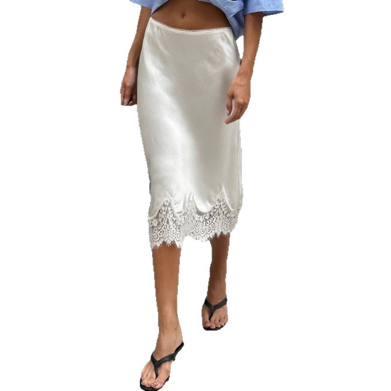 French Lace Midi Bodycon Skirt - Image 2