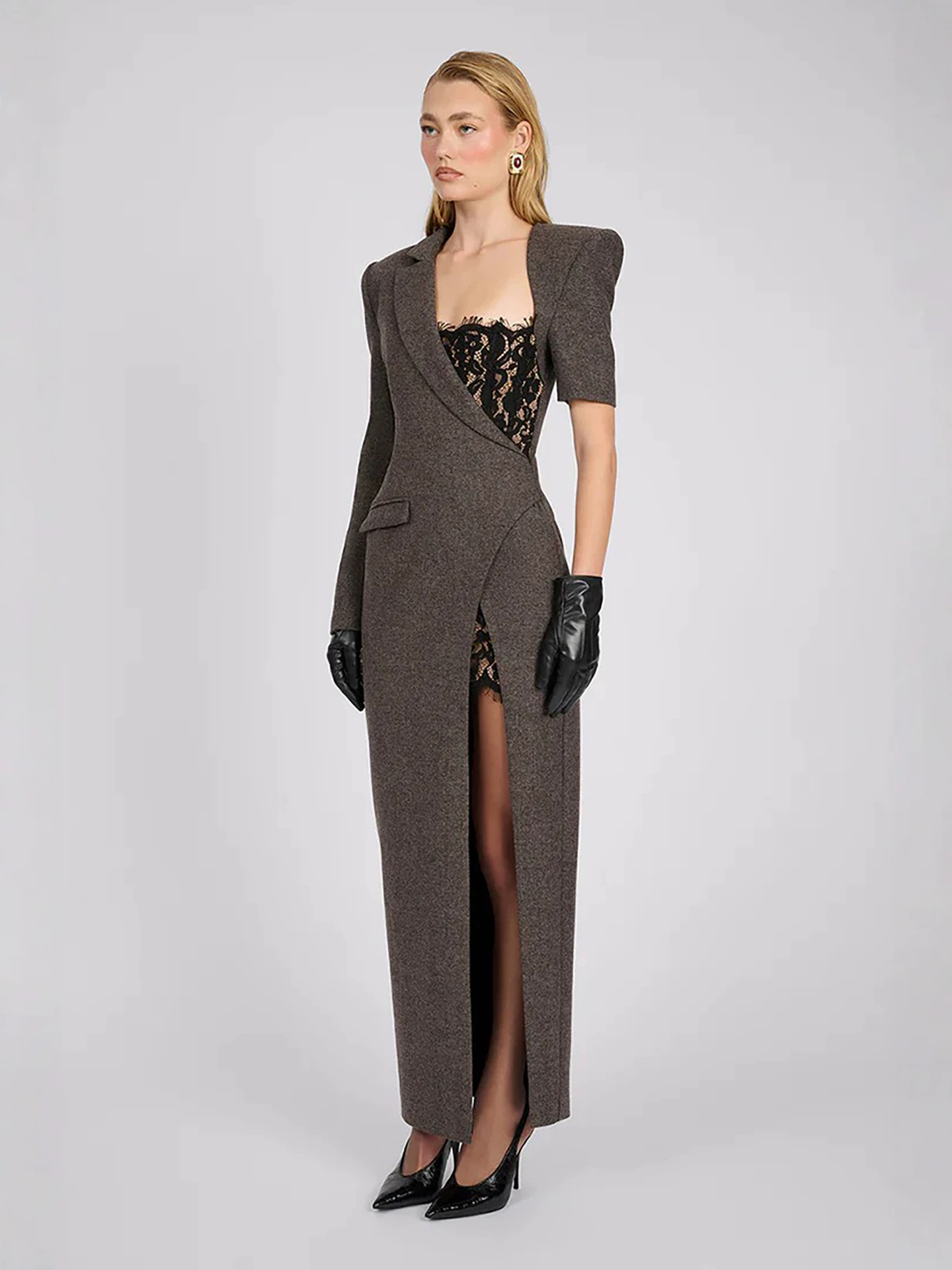 Elegant Lace Suit Dress - Image 3