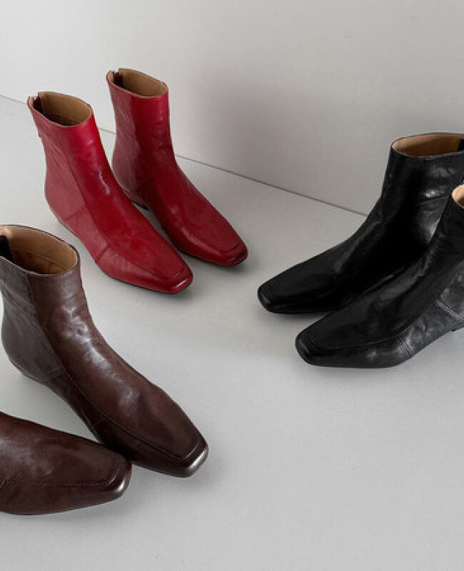 The Chloe Genuine Leather Square Toe Chelsea Boots – La Rose Couture Shoes & Footwear