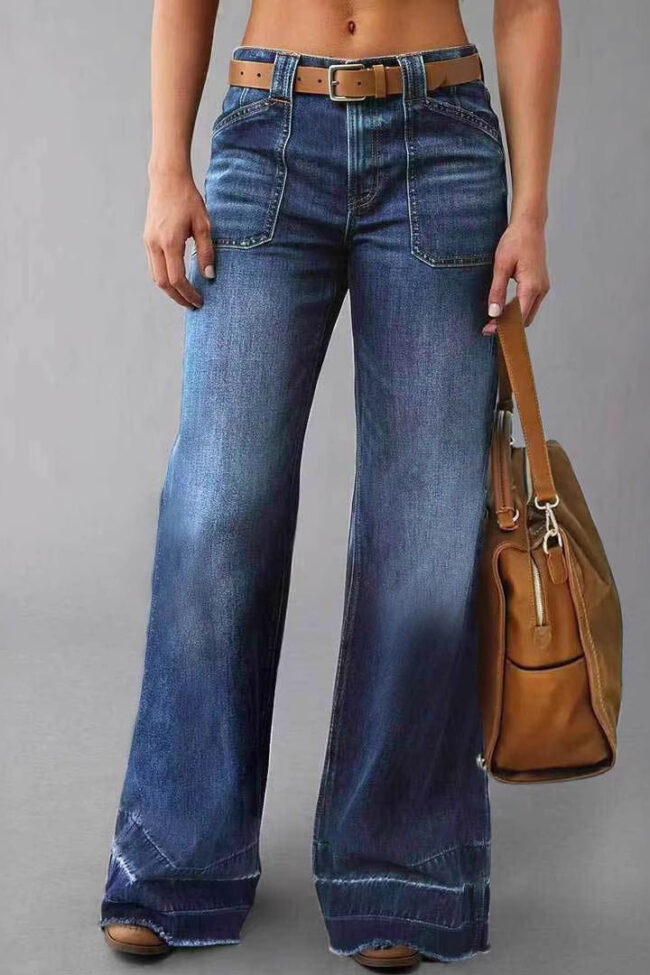 Stretch Bootcut Jeans Detail – La Rose Couture Trousers & Skirts