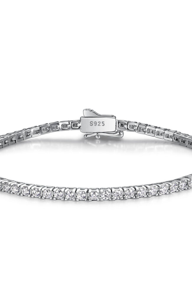 S925 Sterling Silver Moissanite Tennis Bracelet – La Rose Couture Jewellery & Accessories