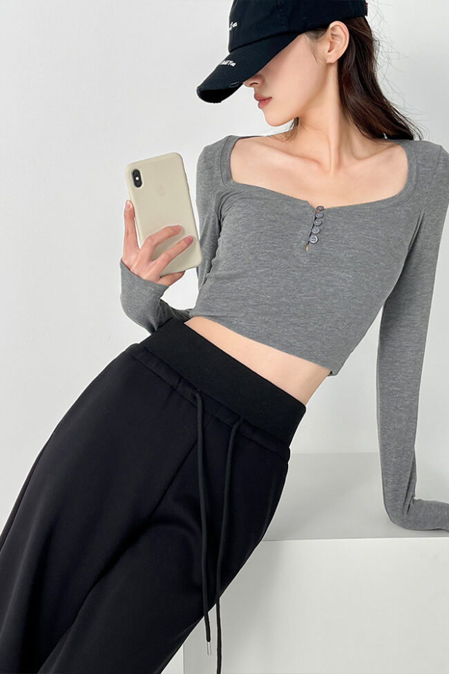 The Estelle High Waisted Loose Fit Wide Leg Casual Pants with Ant Waistband Detail – La Rose Couture Trousers & Skirts