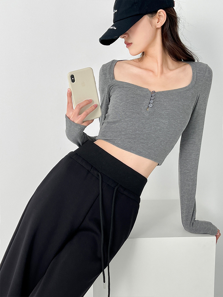 Women's High-Waisted Loose Fit Wide-Leg Casual Pants with Ant Waistband - Image 4