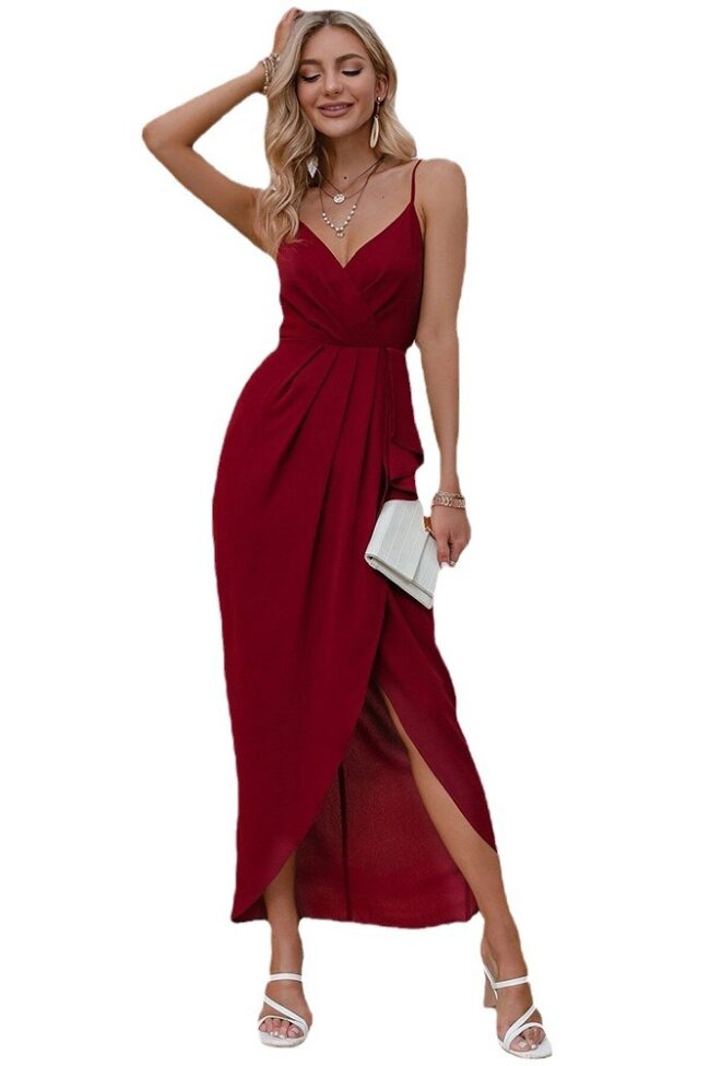 The Manon Sling Strap Dress Detail – La Rose Couture Dresses & Gowns
