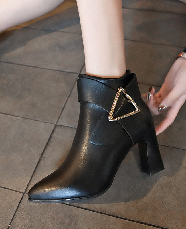 The Angele Boots Silhouette Detail – La Rose Couture Shoes & Footwear