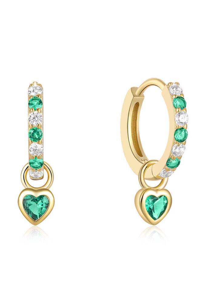 The Nathalie Heart Shaped Earrings Detail – La Rose Couture Jewellery & Accessories