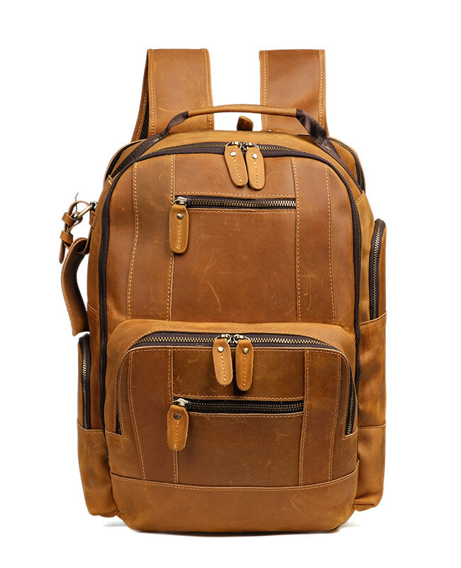 The Manon Genuine Leather 16inch Laptop Backpack – La Rose Couture Handbags & Clutches