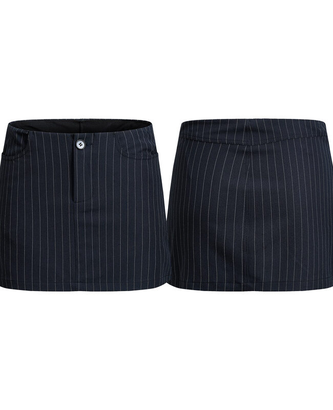 The Pauline High Waist Double Slip Pocket Slim Fit Short a Line Skirt Detail – La Rose Couture Trousers & Skirts
