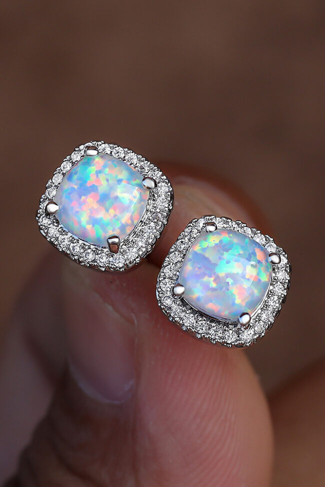 The Victoire Geometric Square Spiral Earrings Detail – La Rose Couture Jewellery & Accessories