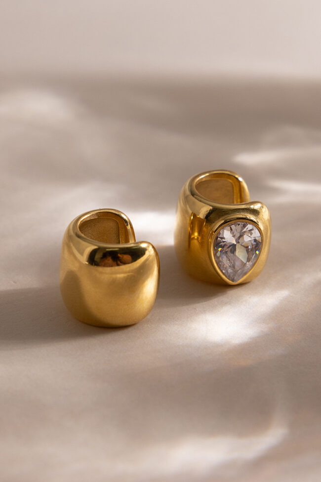 The Melanie Teardrop Zircon Ear Cuff Detail – La Rose Couture Jewellery & Accessories