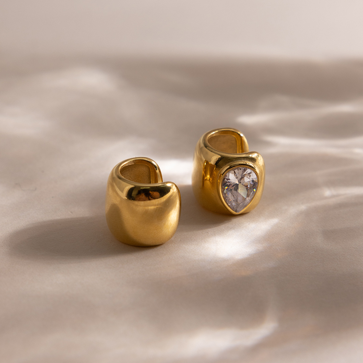 Teardrop Zircon Ear Cuff for Women - Image 3