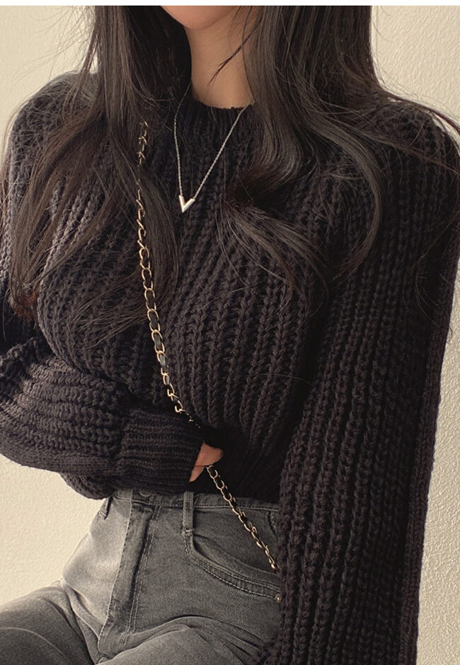 The Nathalie Sweater Silhouette Detail – La Rose Couture Tops & Blouses
