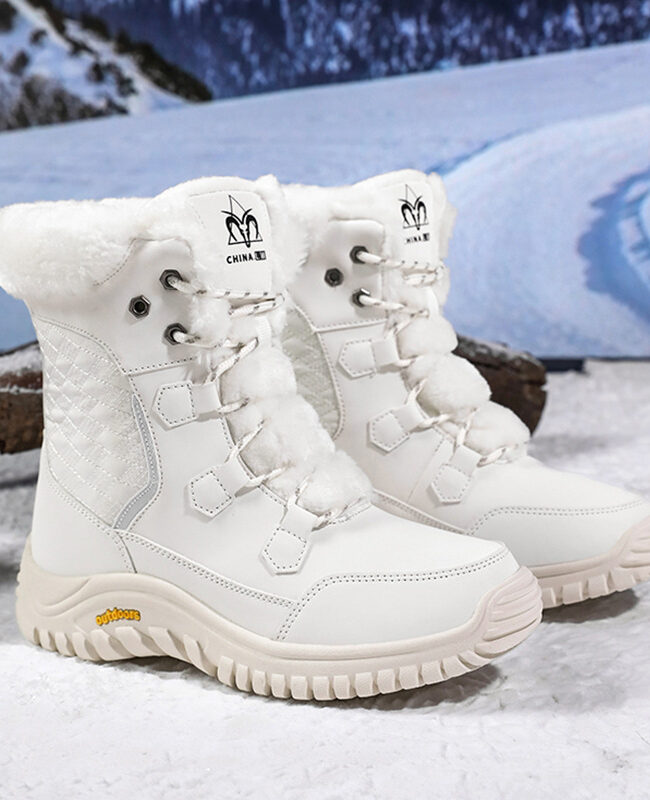 The Jeanne Waterproof Snow Boots Winter Warm Plush Lined – La Rose Couture Shoes & Footwear