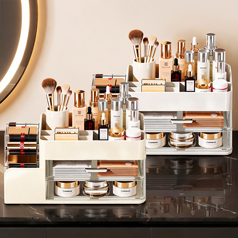 Multi-layer cosmetic storage box - Image 2